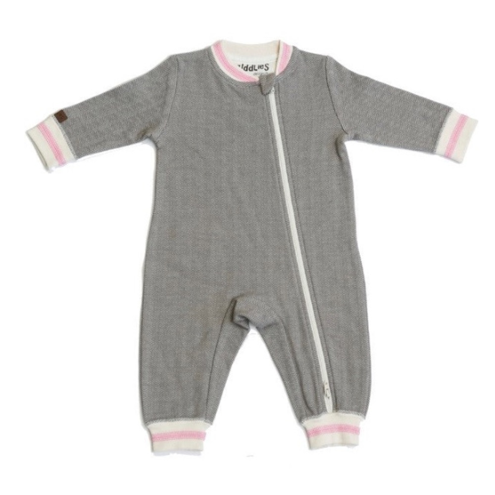Juddlies Cottage Collection Playsuit - Sand Beige and Pink